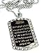 Interway Trading Ayatul Kursi CZ Engraved High Polished Stainless Steel Necklace Pendant with 24 inch Stainless Steel Chain Giftpouch and Keyring