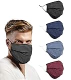 Beard Men Face Mask, Large Cloth Reusable Designer