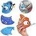 NF orange 4 PCS Finding Dory Nemo Squirt Bath Squirters Toys Figures for Kids Baby Shower Swim