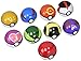 9 Pieces Plastic Super Anime Figures Balls for Pokemon Kids Toys Balls