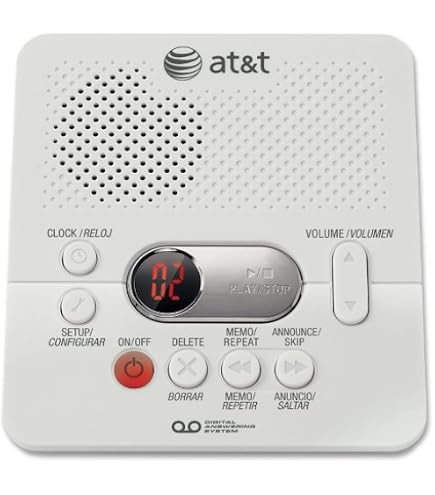 Amazon.com : ATT Digital Answering System Black 1740 : Office Products