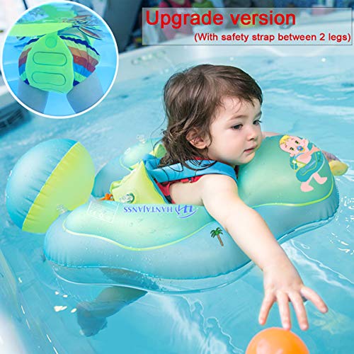 image for HANTAJANSS Baby Float Inflatable Swimming Ring Pool Raft Adorable Todd