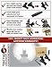 TACTICON 45 Degree Offset Flip Up Iron Sights for Rifle Includes Front Sight Adjustment Tool | Rapid Transition Backup Front and Rear Iron Sight BUIS Set Picatinny Rail and Weaver Rails