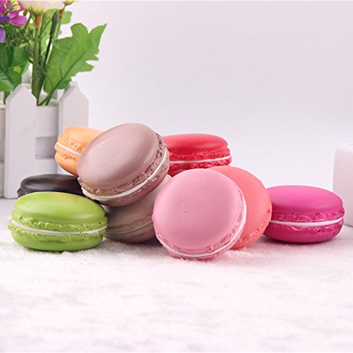 ToiM Simulated Crafts Fake Food High Simulated Dessert Great Imitation Artificial Dummy French Macaroon Fake Macaron (12-pack) (5 cm)