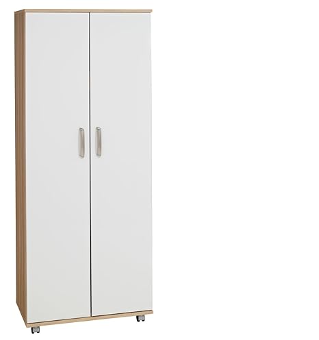 Treat Your Home Rebello 2 Door Wardrobe In Sonoma Oak Carcuss And
