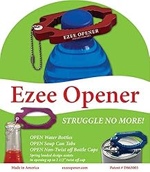 Ezee Opener - (Green) Aluminum Keychain Multi use