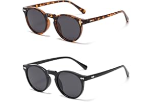 Ridering Kids Polarized Round Sunglasses,Cute Retro Sun Glasses for Toddler Girls Boys Party Beach Shades Age 3-9