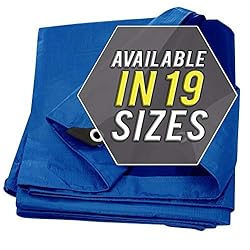 Tarp Cover Blue, Heavy Duty 6'x8' Waterproof, Great