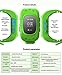 Kids Smart Watch, HALOFUN Q50 Wrist Watch with Anti-lost GPS Tracker SOS Call Location Finder SIM Card Slot Remote Monitor Pedometer Smart Watch for Kids (Green)