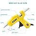 Fayogoo Hot Glue Gun Mini, Glue Gun with Glue Sticks 40 Pcs, Low Temperature Hot Melt Mini Glue Gun for Household DIY Arts Crafts Decoration Repair Sealing in Home Office School, 20 Watt, Yellow