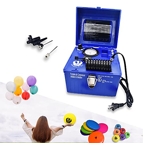 Air Compressor Portable, 2 in 1 Inflator Deflator, Electric Air Balloon Pump, Party Favor, Heavy