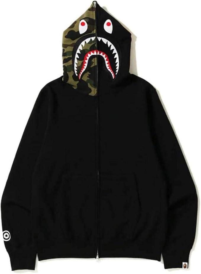 Sudadera con Capucha Bape, Sudadera con Capucha Hip Hop, Chaqueta de
