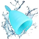 Menstrual Cup - Designed for Your Active Lifestyle, Personal Comfort &amp; Menstrual Protection - Best FDA Approved Disposable Period Cup –– Ideal Pre or Post Childbirth – (One Size)