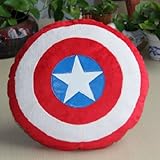 GRHOSE New The Captain America Shield Throw Pillow Plush Decor