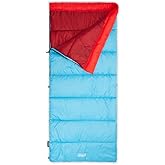 Coleman Flatlands 30/40/50°F Sleeping Bag, Made from 100% Recycled Material, Big & Tall Options, Cool-Weather Sleeping Bag for Camping, Sleepovers, Guests & More