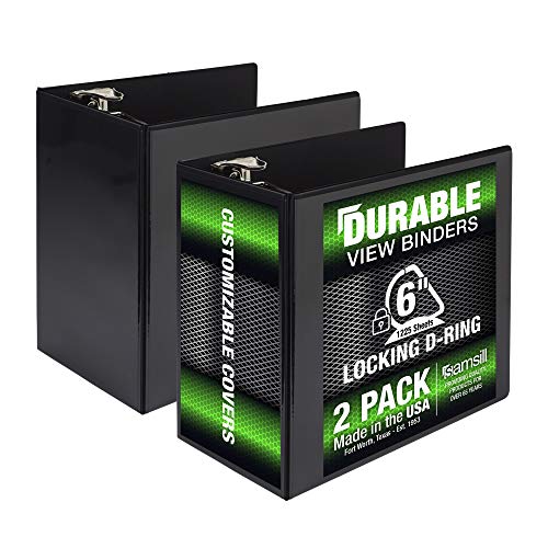 Samsill Durable 6 Inch Binder, Made in The USA, Locking D Ring ...