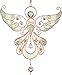 AngelStar Glittering Diamond Angel Wind Chime, Multicolored