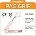 BooginHead Baby Newborn PaciGrip Pacifier Clip, Holder, Toy, Teether, Soothie, Universal Loop Layette Girl, Lotus, flowers, floral, Peach