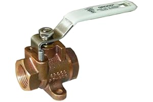 GROCO 1/4" NPT Bronze Inline Fuel Valve