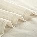 Dreaming Casa Natural Linen Sheer Curtains for Bedroom Solid Semi Sheer Grommet for Living Room 2 Panels 84 inches Long, 52