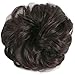 FUT Scrunchy Scrunchie Hair Bun Updo Hairpiece Ponytail Hair Extensions Wavy Curly Messy Hair Bun Extensions Donut Chignons Hair Piece medium brownthumb 1