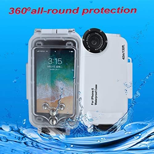 iPhone 6/6s White Waterproof Case,Sea Frogs 130ft/40m Underwater Full Sealed Cover Snowproof Shockproof Dirtproof IPX8 Certified Waterproof Swimming Diving Surfing Snorkeling Case 4.7inch