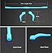Pack of 3 Sets Anti-slip Elastic Silicone Kids Children‘s Eyewear Retainer Eyeglass Headband Sunglass Holder Strap Cord and Anti-slip Temple Tips Ear Hook with Clear Case (Color 4)