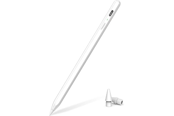 Metapen Pencil Air8 for Apple iPad 2018-2026, 10 Min Faster Charge, Palm Rejection Stylus Pen for iPad a16/11/10/9/8/7/6th Gen, Pro 12.9/11/13-inch M4/M5, Air 3/4/5/M2/M3/M4, Mini 5/6th