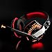Beexcellent GM-2 Gaming Headset with Mic for New Xbox One PS4 PC, Xbox One Headset PS4 Headset, Over-Ear Gaming Headphones with LED Lights Volume Control Y Splitter for Laptop PC iPad Smartphones, Red