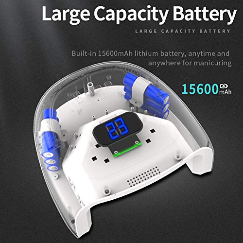 UV LED Nail Lamp Rechargeable Nail Dryer 60W Nail Lamp Portable Nail Light Gel Nail Curing Lamps - Thumbnail 4