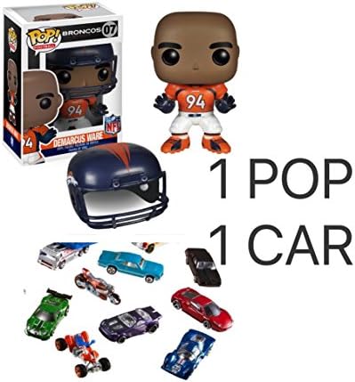 Funko POP NFL: Wave 1 - Demarcus Ware Action Figures Toy Action Figures Plus 1 Diecast model Metal cars Random - 1 POP 1 Diecast Model Metal Cars Random. Best Gift Bundle