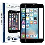 iPhone 6 Glass Screen Protector, Tech Armor Edge to Edge Glass (.2mm) Apple iPhone 6S / iPhone 6 (4.7-inch) Screen Protector (Blk) [1-Pack]