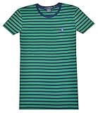 Ralph Lauren Sport Women Crew Neck Striped Pony Logo Tee