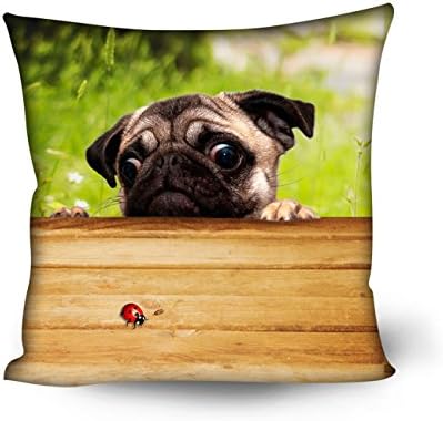 Custom Puppy Printed Pillow Cover 5050cm (C1)