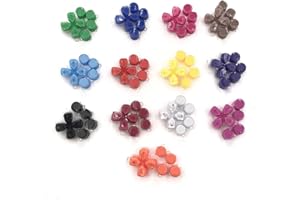 Limentea Crystal Buttons ABXY D-Pad Driection Key Button for PS5 Controller Gamepad Replacement (Black)