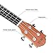 UKELE Soprano Ukelele 21 Inch Ukulele Professional Wooden Beginner Instrument Small Hawaiian Guitar with Gig Bag for Starter
