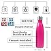 Sfee Insulated Water Bottle, 17 oz Stainless Steel Water Bottles, Double Wall Vacuum Reusable Water Bottles Leak Proof BPA-FREE Sports Bottle Cup Keep Hot&Cold for Running Gym Workout Cycling Kids