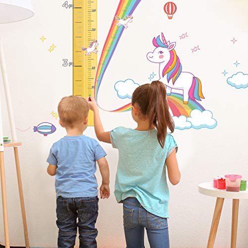 Watch Me Grow - 1:1 Scale Percentile Growth Chart for Kids, Unicorn Wall Sticker Decor for Girls, Unicorn Gifts - Thumbnail 4