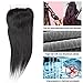 QTHAIR 14A Straight Human Hair Transparent HD Lace Closure 150% Density Swiss Lace Closure with 100% Unprocessed Virgin Straight Human Hair (14