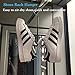 SKEMIX 2 Pcs Multi-Purpose Semicircle Belt Hanger Racks Belt Organizer Storage,Ties Rack Hanger,Shoes Bags Purses Scarf Hats and Clothes Hanger for Closet,Stainless Steel No Slip Cabinet Organizer