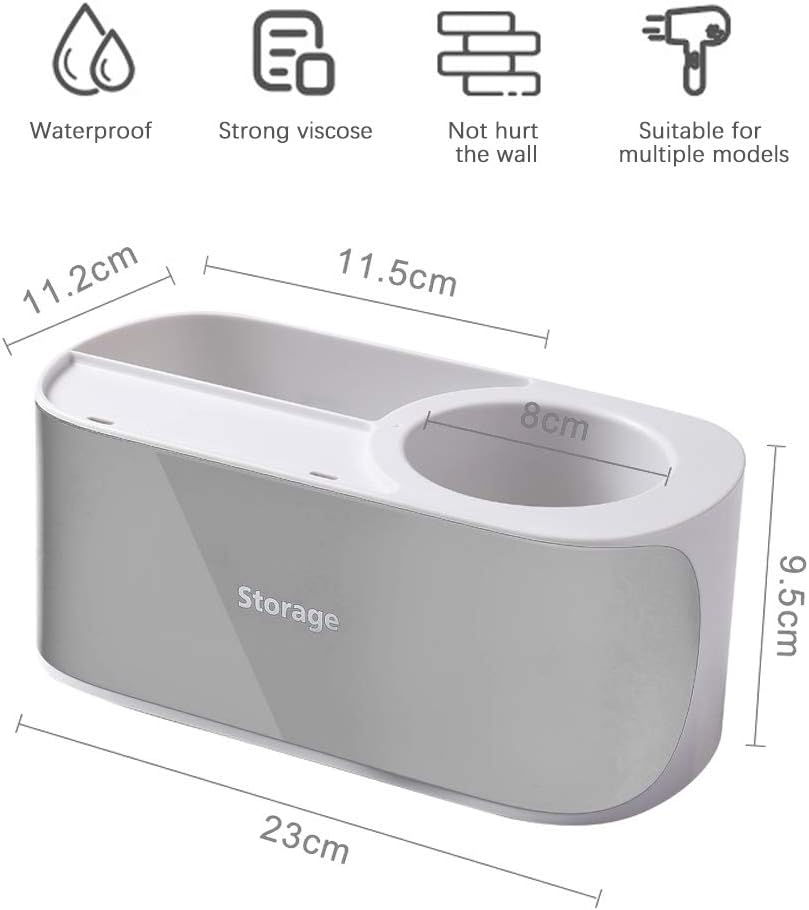 Elinala Hairdryer Holder Wall Mounted, Hair Dryer Holder - Image 3