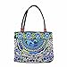 Vintage Embroidery Boho Womens Handbag Mandala Flower Embroidered Totes Travel Beach Bag