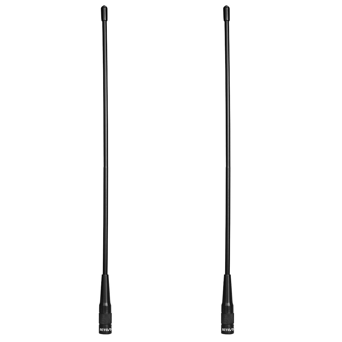 Retevis RHD771 Walkie Talkie Antenna SMA-M Dual Band UHF VHF For Retevis RT1 RT3S RT81 RT82 RT83 RT87 RA89 Compatible with BAOFENG UV-3R TYT MD-380 MD-280 Woxun KG-UV9D KG-UV6D KG-UV8D (2 pcs)