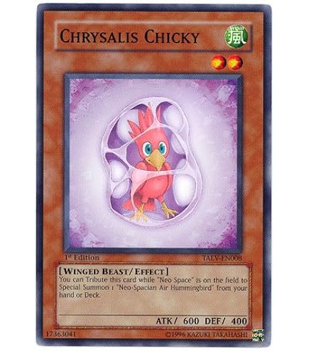 Amazon.com: Yu-Gi-Oh! - Chrysalis Pinny (TAEV-EN009) - Tactical Evolution -  Unlimited Edition