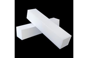 2 Pack Polyethylene Tapping Block – Professional Grade Solid Plastic Blocks for Precision DIY Projects, Heavy-Duty Home Improvement Block, Rectangular (12 x 2.4 x 2.4 inch), by KUKLIPJIM, White