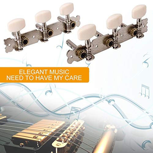 Tuning Pegs Machine Heads Tuners Tip for Classical Guitar Button Tuning Keys silver