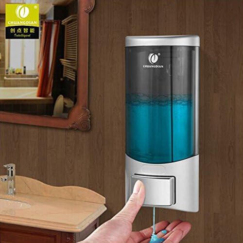 HEHEN CHUANGDIAN Wall Mounted Manual Single Cell Soap Dispenser 500ml Silver