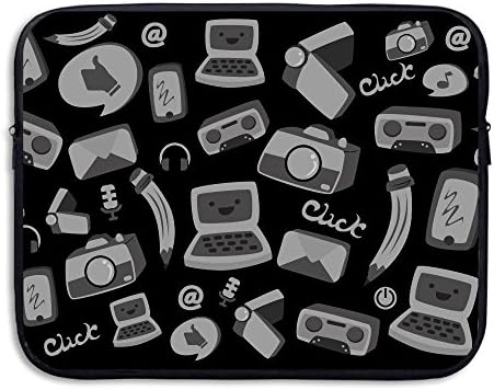 Drop-proof Laptop Sleeves Water Resistant Computer Protective Bags Lovely Icon Pattern Notebook Liner Package Tablet Case For MacBook Air Pro Ultrabook Dell Samsung 15 Inch