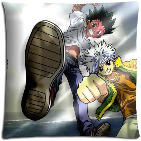 Pillowcases Zippered Cotton Polyester Bed Pillow Cover Case Hunter x Hunter Collection 18x18 inch 45x45 cm