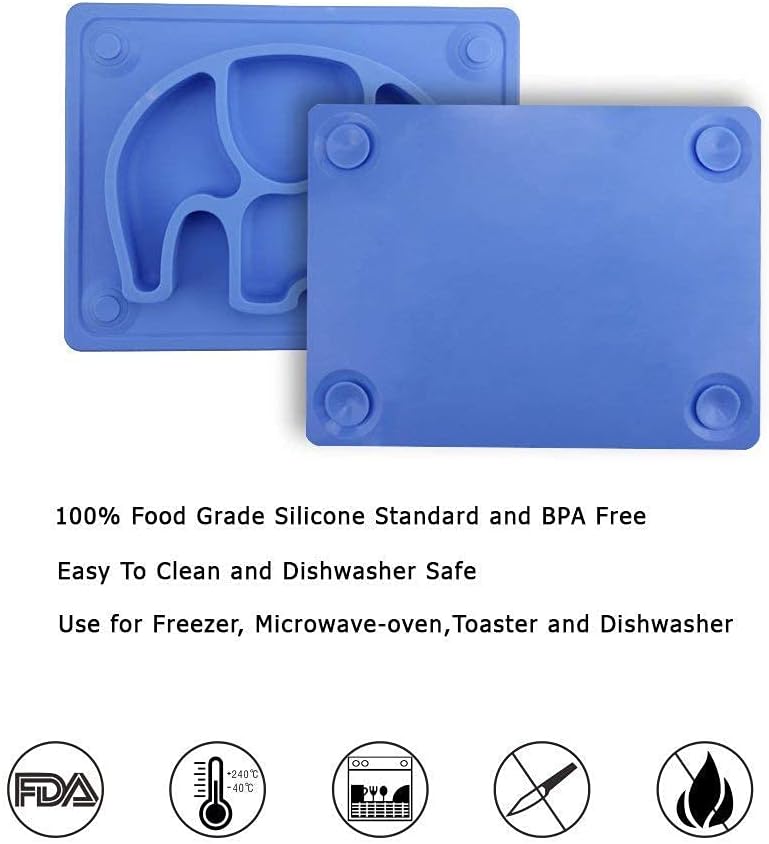 Assiette Ventouse Pour Bebe Silicone Silivo Assiette Bebe Ventouse Ne Contient Pas De Materiau Bpa Et Convient Aux Chaises Hautes Pour Enfants Lave Vaisselle Et Au Micro Ondes Amazon Fr Cuisine Maison